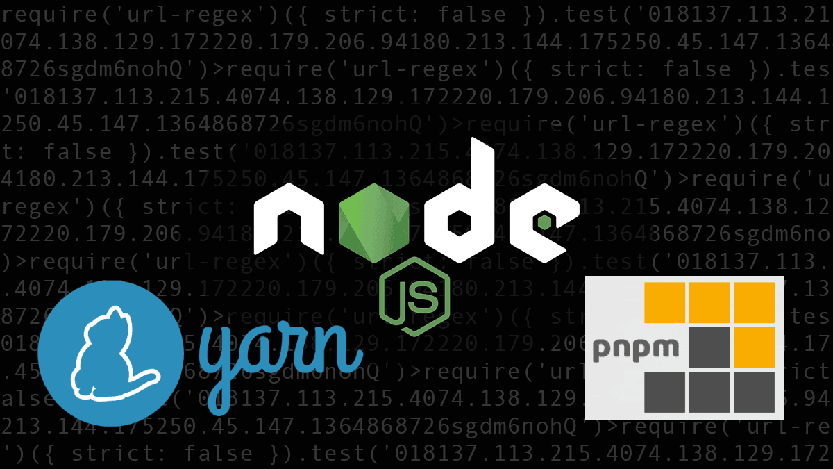 Using other package managers with node has become a whole lot easier